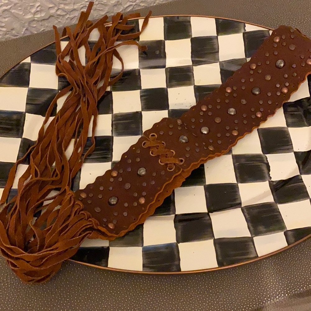 Leather belt